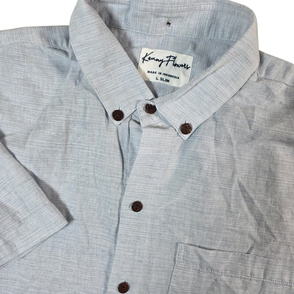 Kenny Flowers The Country Club‎ Linen Blend Shirt (Size L Slim) -